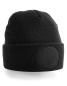 Preview: Patch-Beanie mit rundem Patch - verschiedene Farben - Gr. Onesize